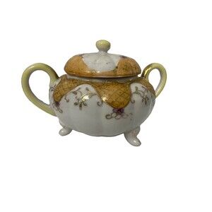 Nippon Hand Painted Embossed Teapot